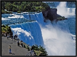 Widokowy, Falls, Niagara, Kanada, Taras